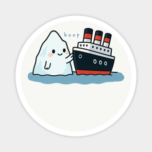 Boop Titanic – Cute Iceberg and Ship Parody Magnet